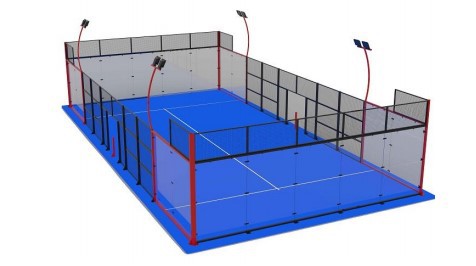 Premium Panoramic Padel Court Tempered Glass